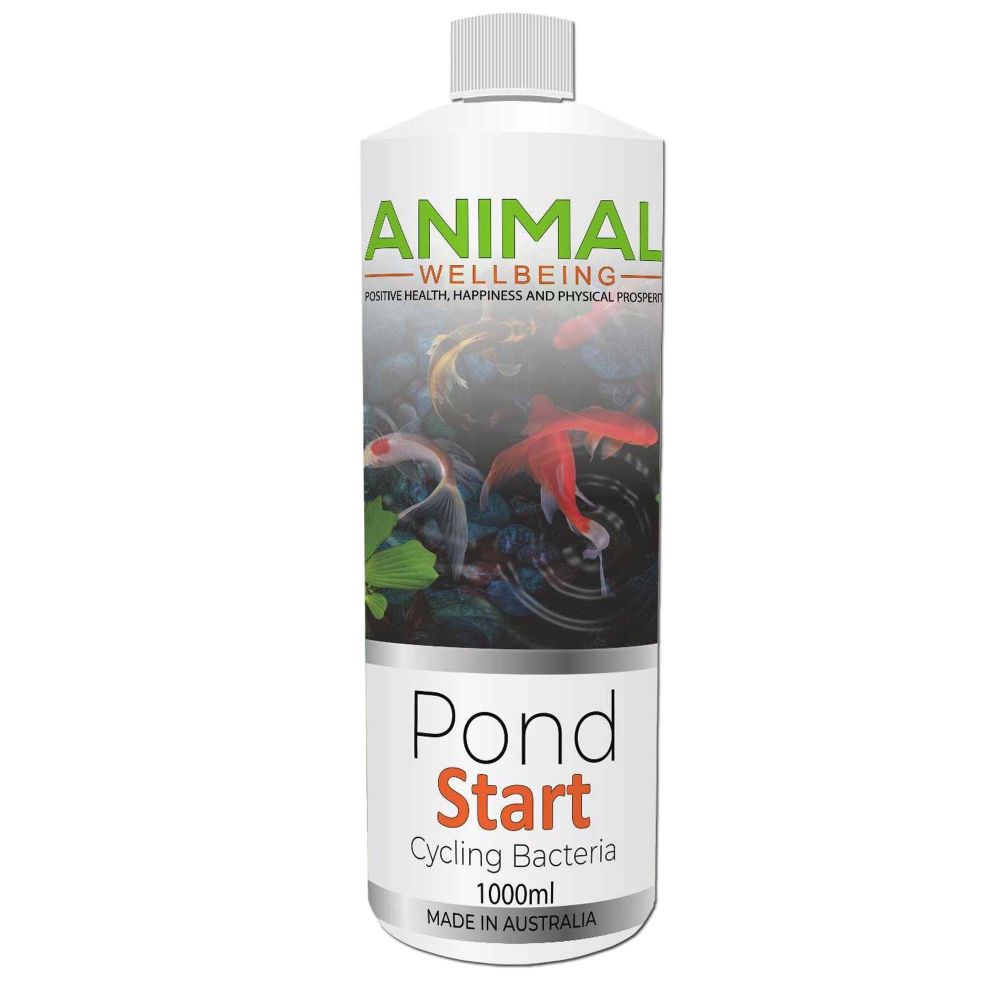 Animal Wellbeing Pond Start Cycling Bacteria 1L bottle | PeekAPaw Pet Supplies