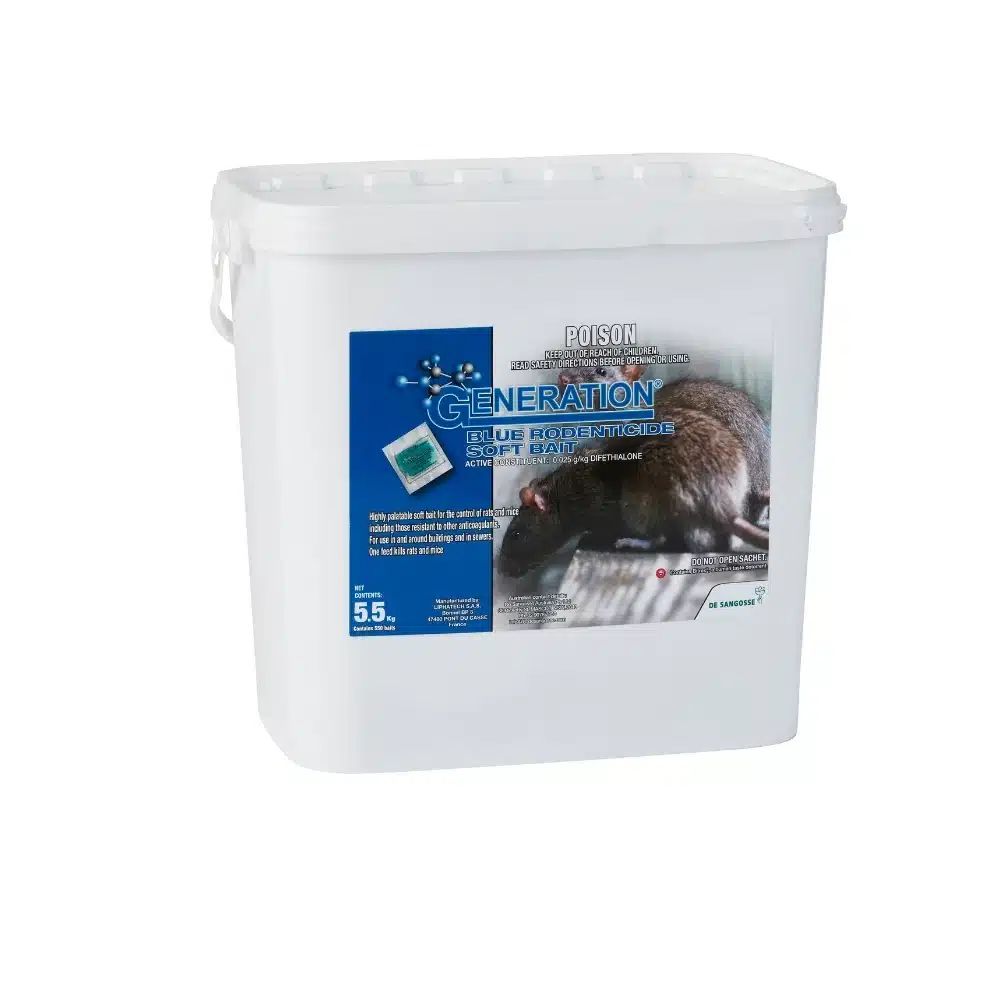 Generation Blue Soft Bait rodenticide 5.5kg pail