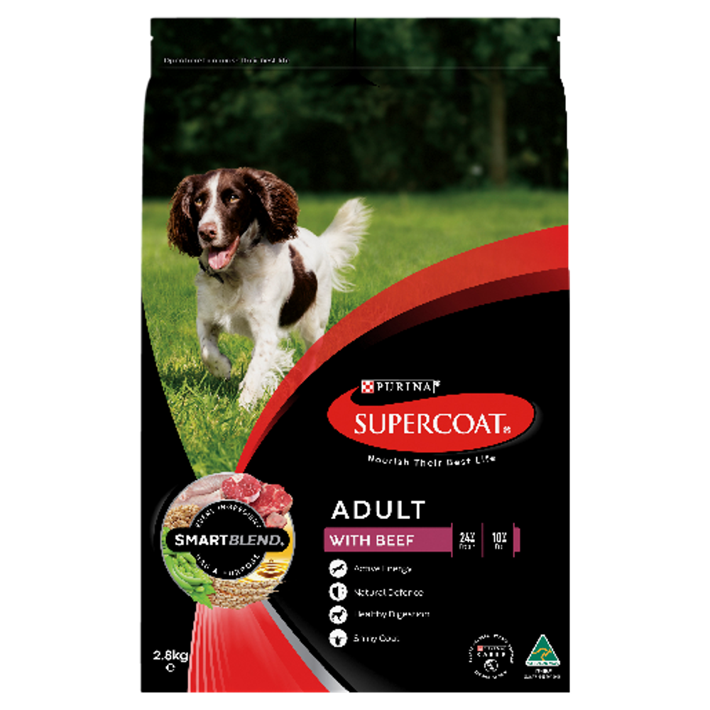SUPERCOAT Adult Beef Dry Dog Food