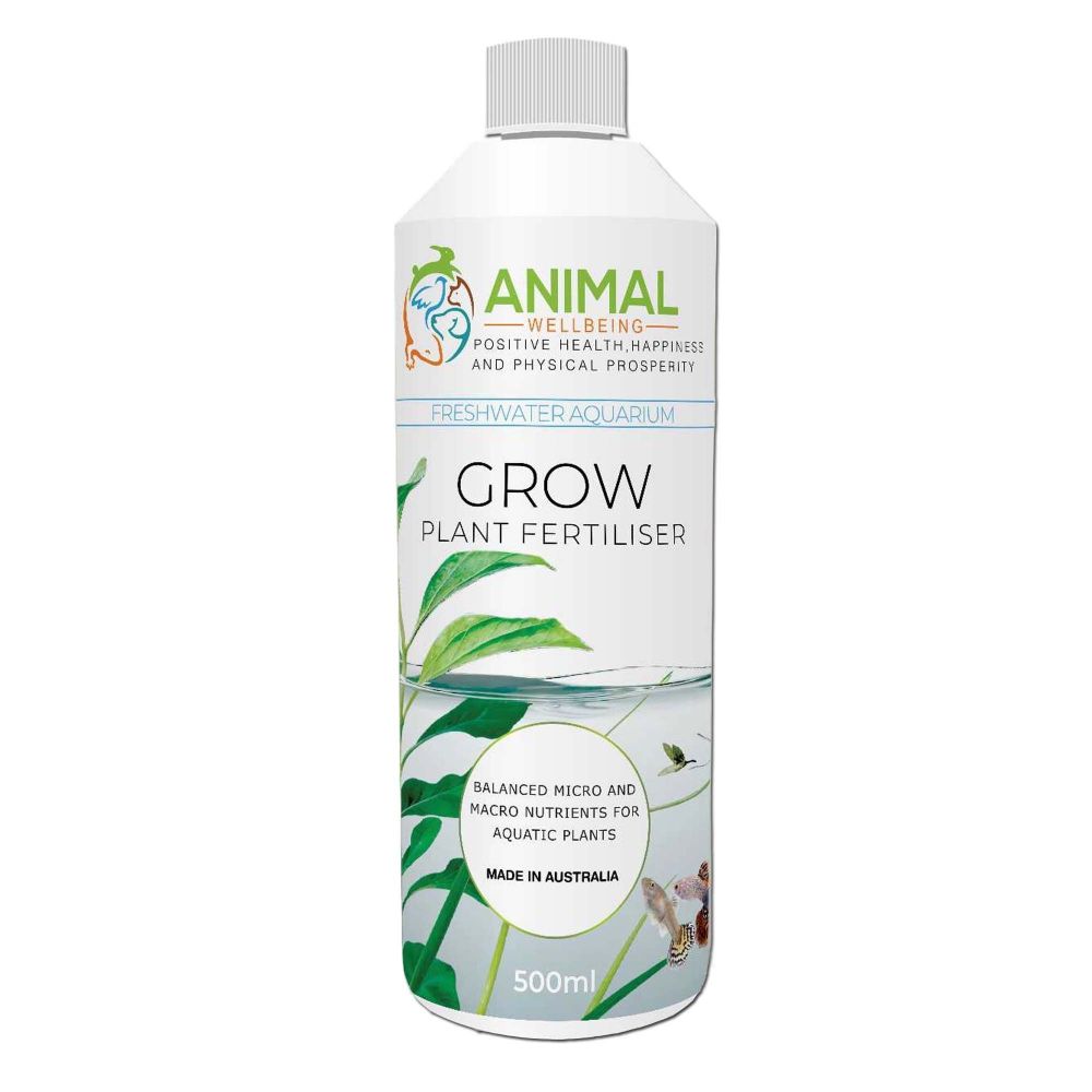 Animal Wellbeing Grow Aquarium Plant Fertiliser 500ml bottle | PeekAPaw Pet Supplies