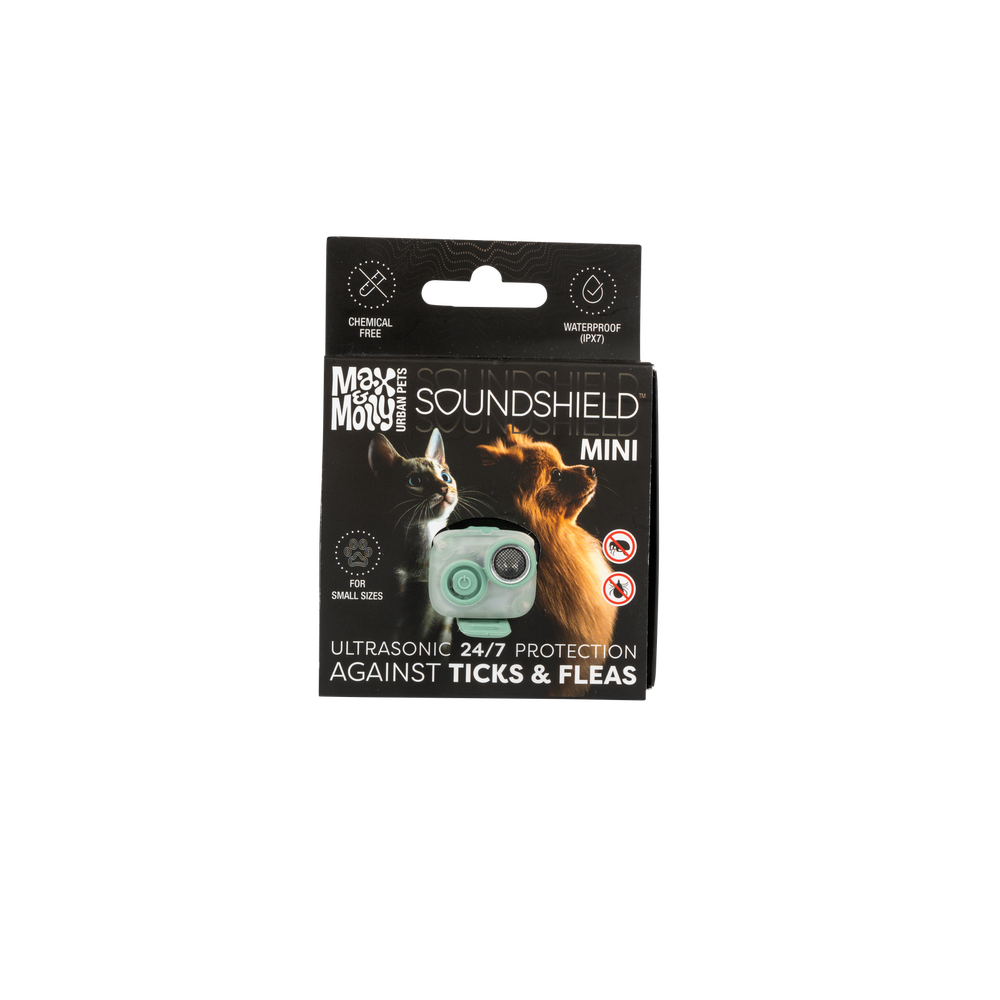 Max & Molly SoundShield Mini Ultrasonic Tick & Flea Repeller - Jade | PeekAPaw Pet Supplies