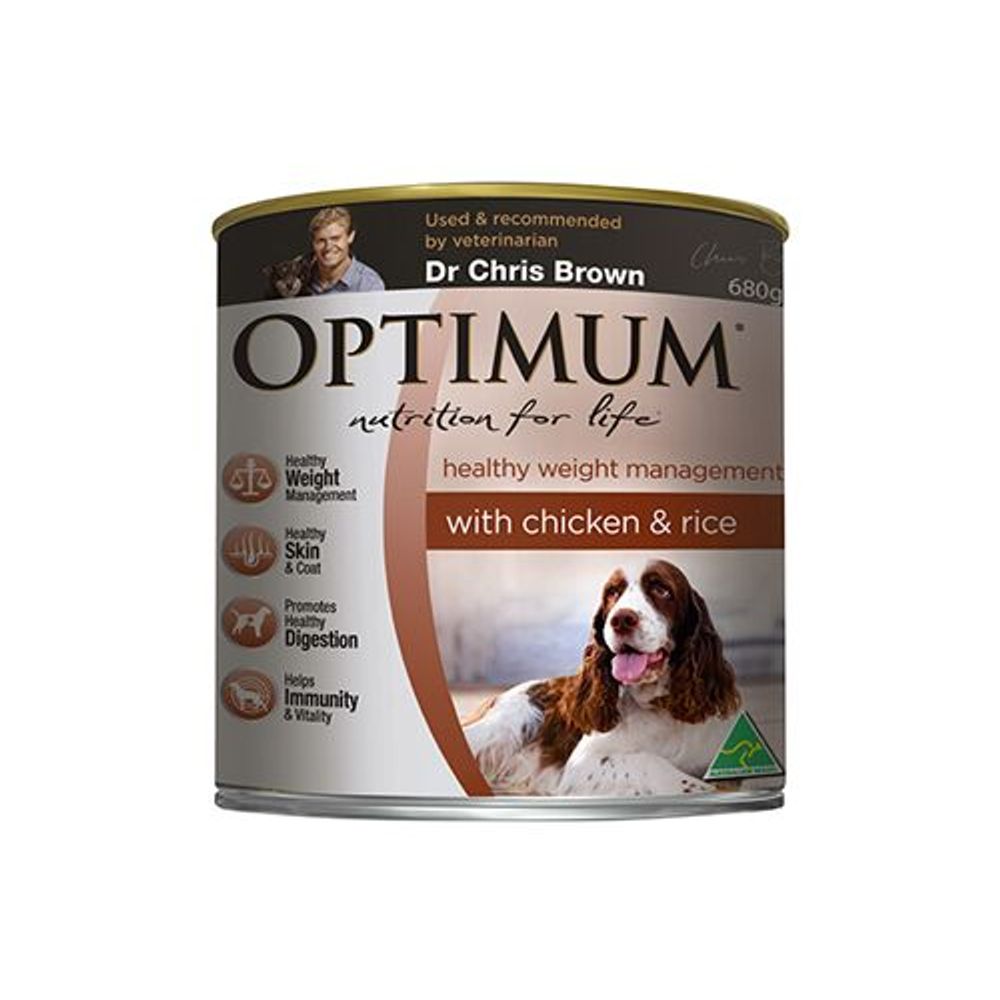 OPTIMUM Adult Weight Management Chicken & Rice Wet Dog Food