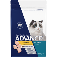 ADVANCE Adult Dry Cat Food Chicken - 500g | PeekAPaw Pet Supplies
