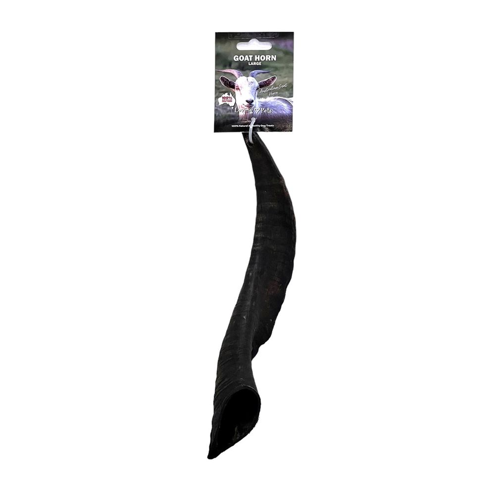 Loving Pets Australian Goat Horn - Large | PeekAPaw Pet Supplies
