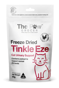 The Paw Grocer Freeze Dried Cat Treats Tinkle Eze Urinary Support pack front