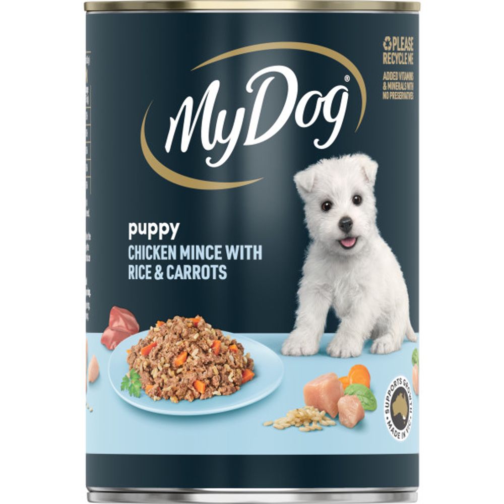 My Dog Puppy Mince Chicken, Rice & Carrot Wet Dog Food