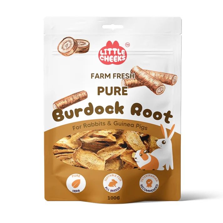 Little Cheeks Farm Fresh Pure Burdock Root 100g pouch, front of pack
