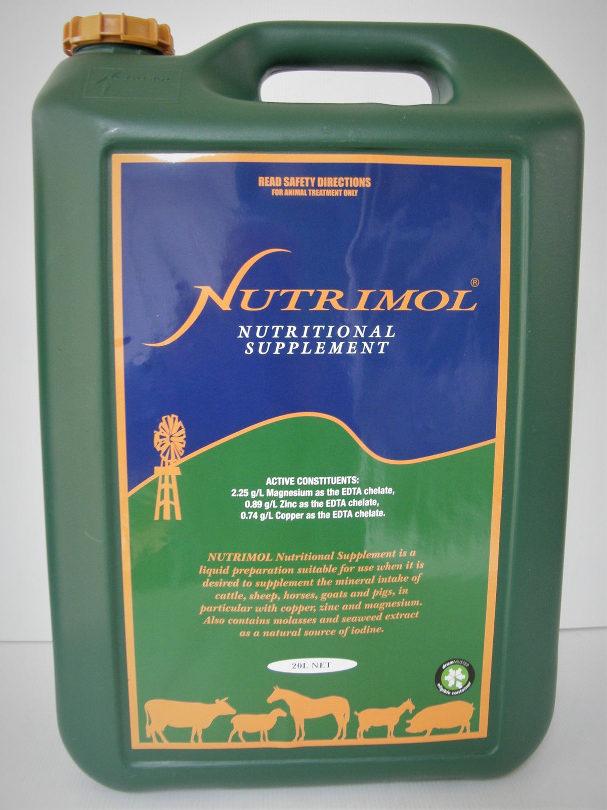 Nutrimol seaweed liquid mineral supplement 20L drum