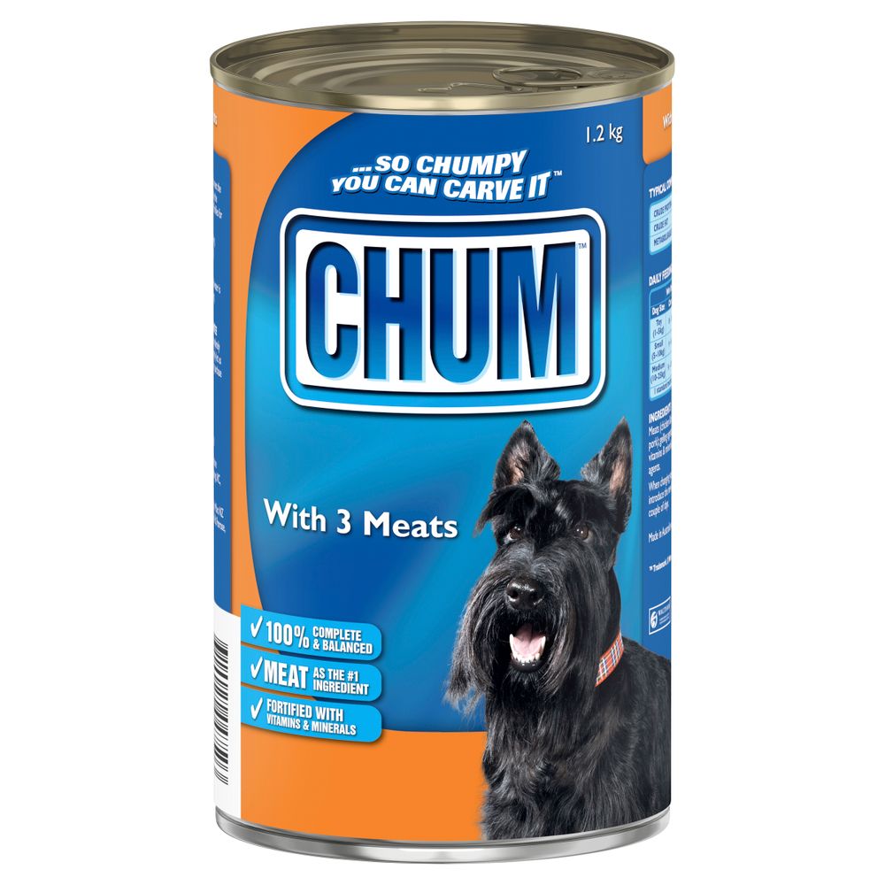 Chum with Three Kinds of Meat Wet Dog Food