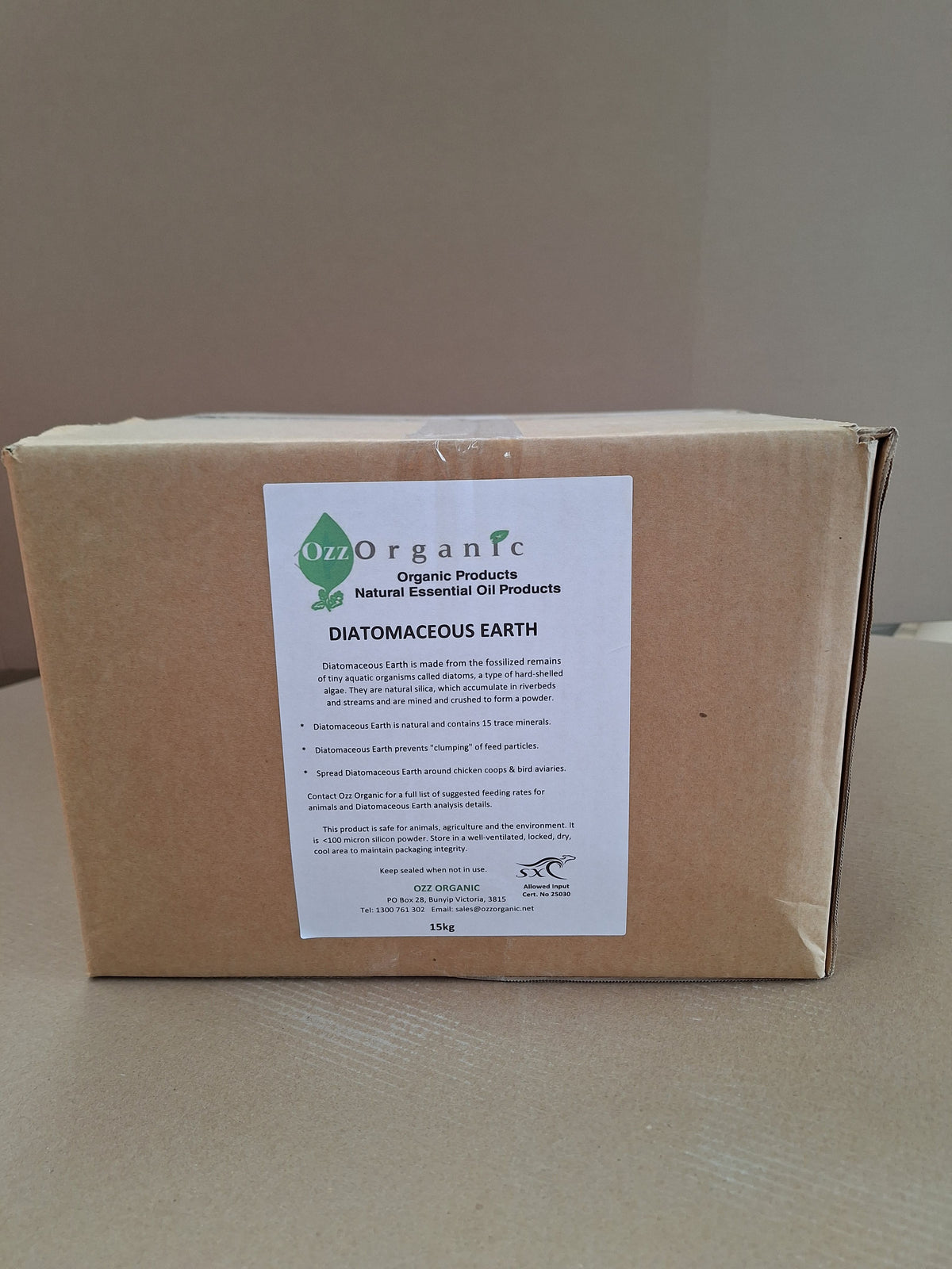 Ozz Organic Diatomaceous Earth bulk bag