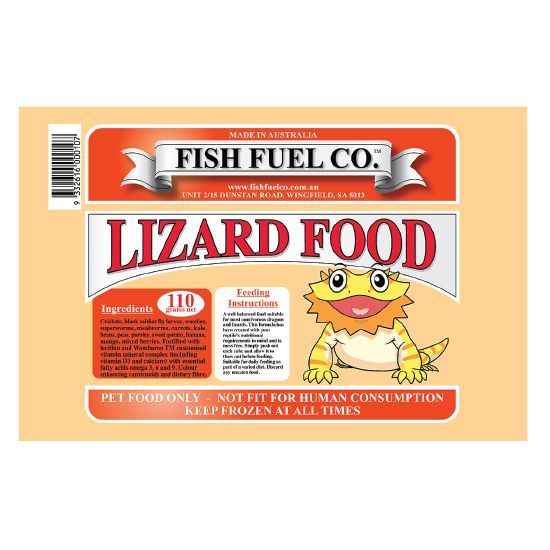 Fish Fuel Lizard Food 110g tub