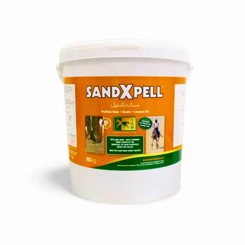TRM SandXpell psyllium husk supplement for horses, 10kg tub