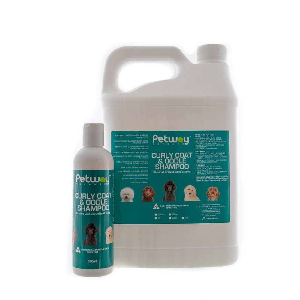 Petway Petcare Curly Coat & Oodle Shampoo - 5L | PeekAPaw Pet Supplies
