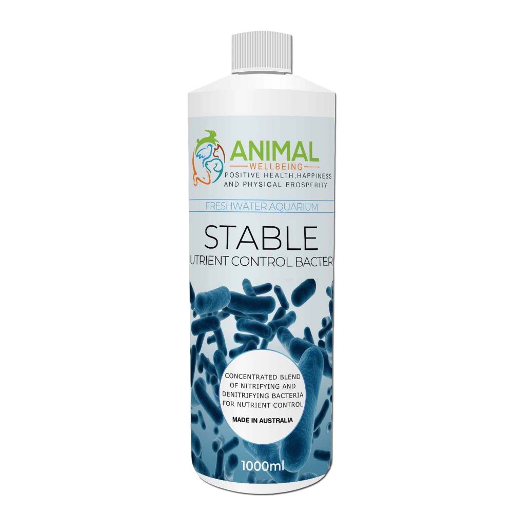 Animal Wellbeing Stable Nutrient Control Bacteria 1L bottle | PeekAPaw Pet Supplies