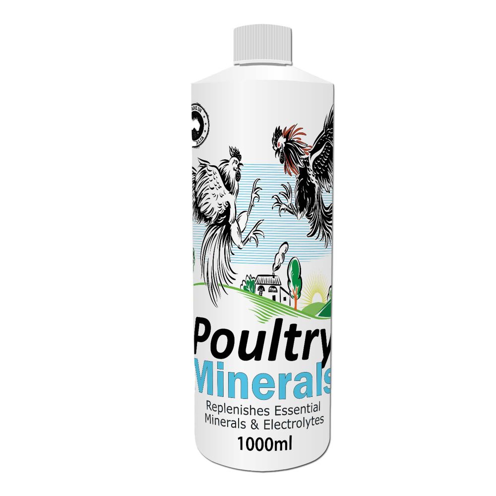 Animal Wellbeing Poultry Minerals 1L bottle | PeekAPaw Pet Supplies