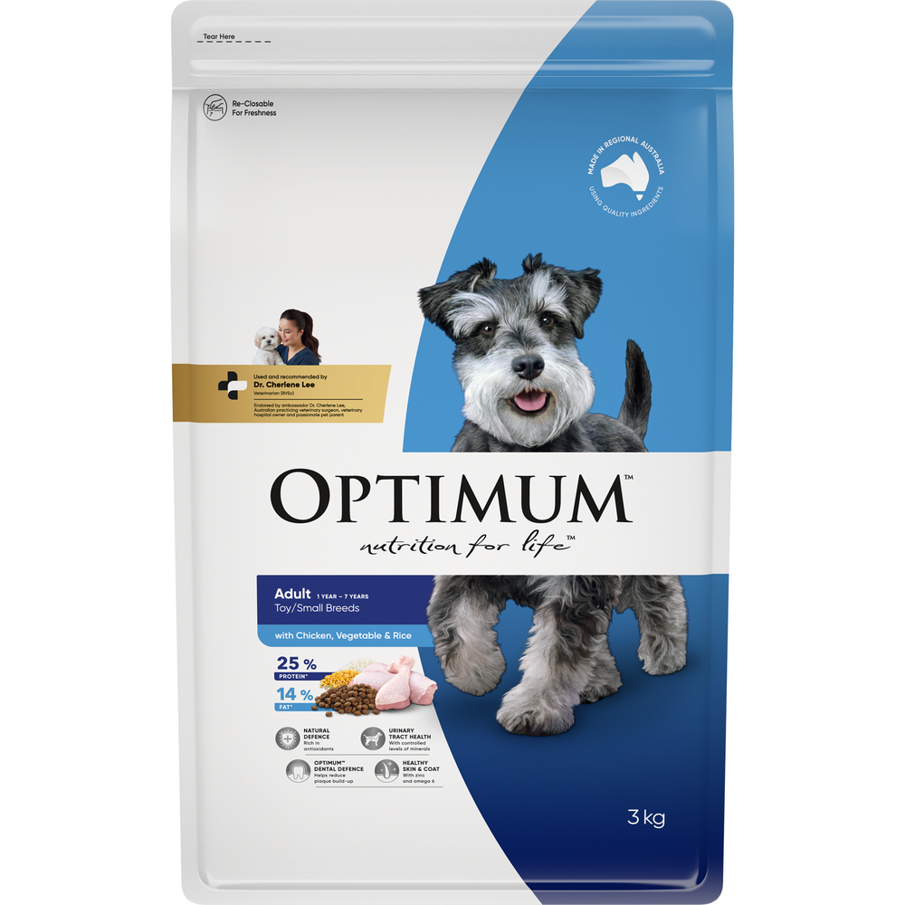 OPTIMUM Adult Small Breed Chicken, Vegetables & Rice Dry Dog Food