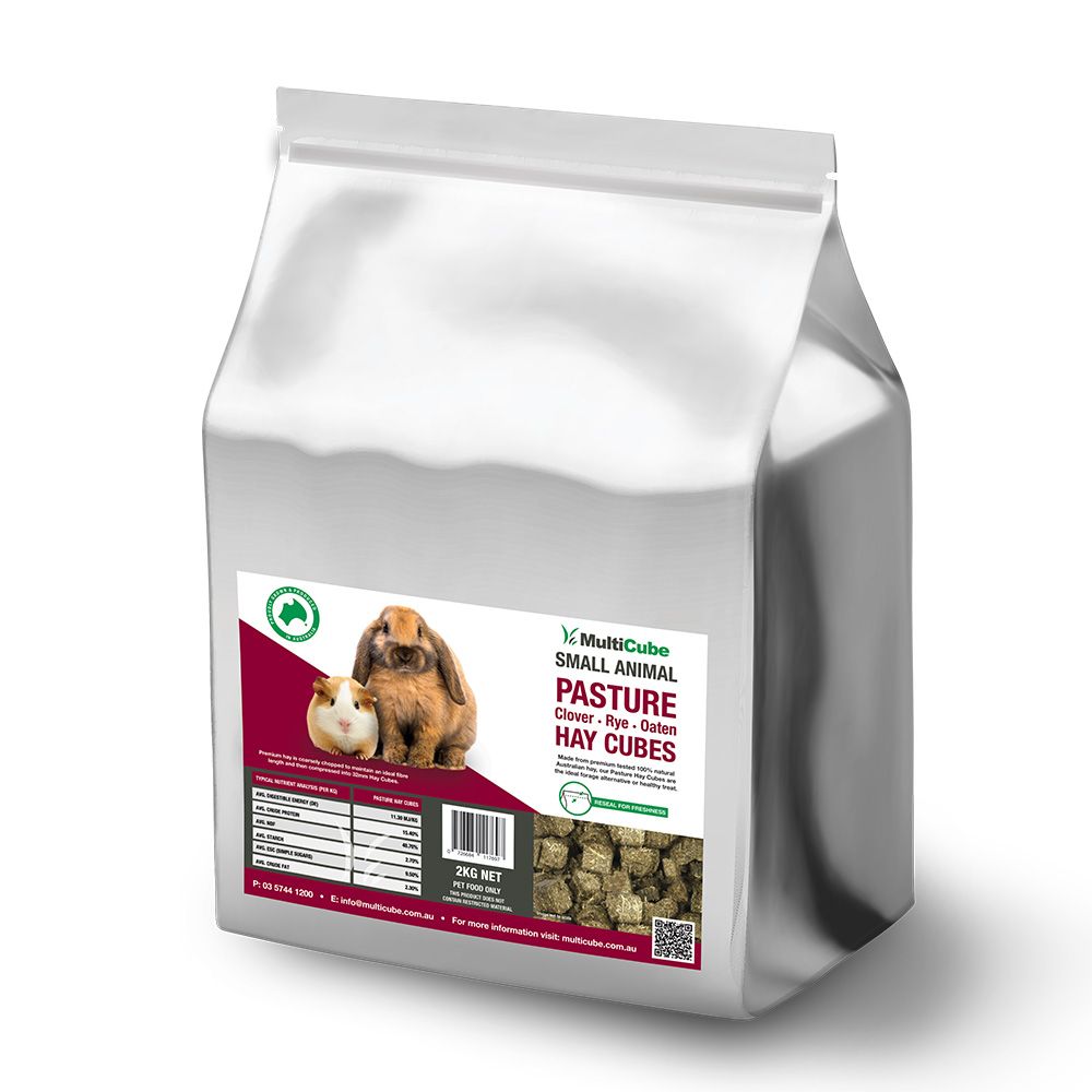 Multicube Small Animal Pasture Hay Cubes pack shot