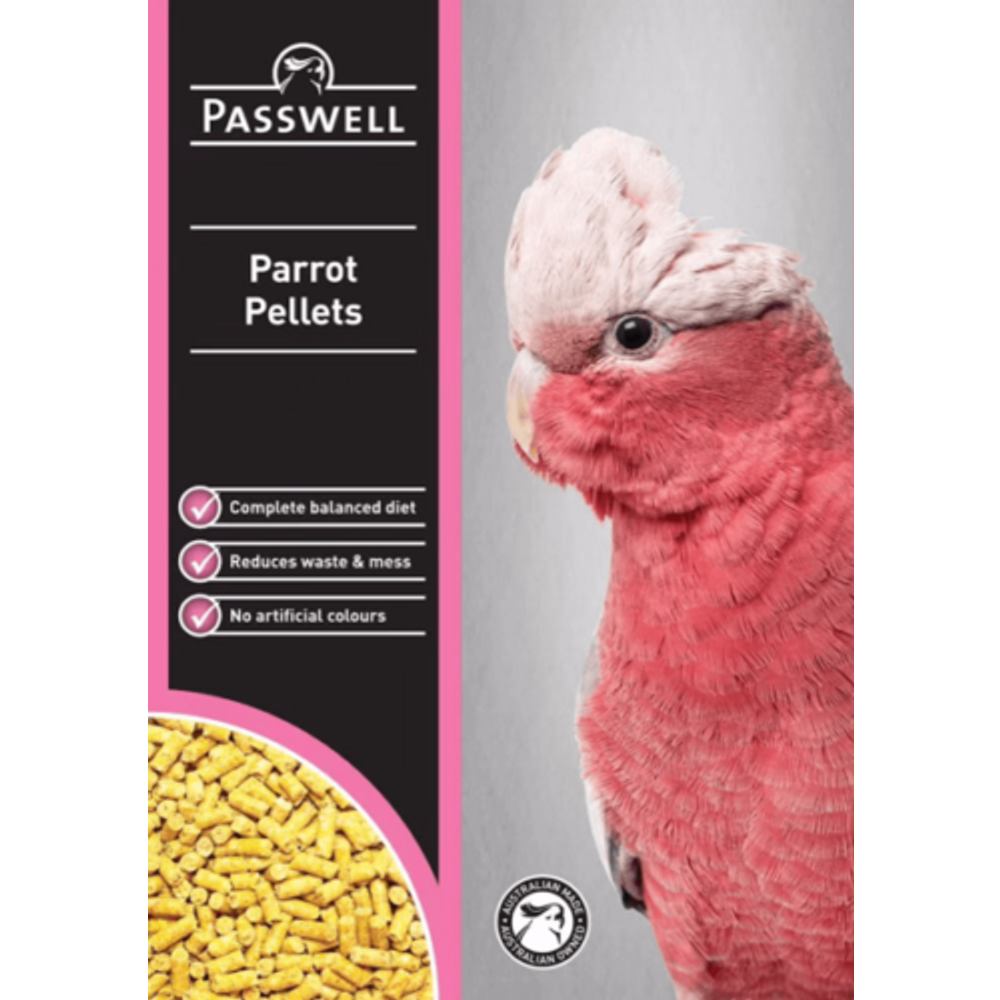 Passwell Parrot Pellets - 20kg | PeekAPaw Pet Supplies