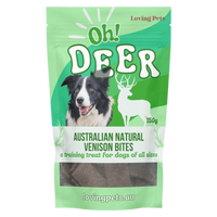 Loving Pets Oh Deer Venison Bites - 150g | PeekAPaw Pet Supplies