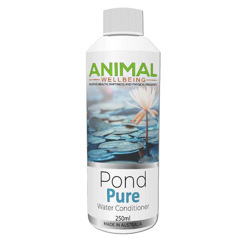 Animal Wellbeing Pond Pure Water Conditioner 250ml bottle | PeekAPaw Pet Supplies