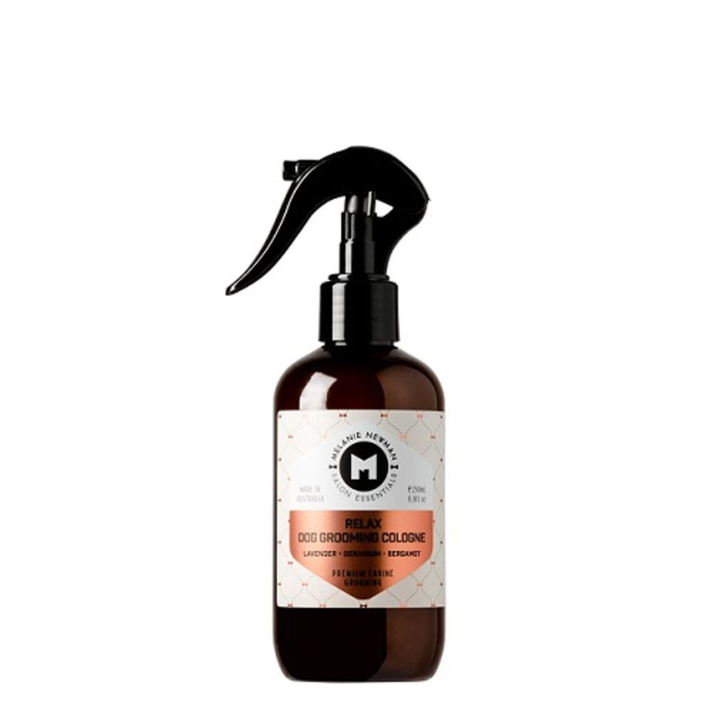 Melanie Newman Relax Dog Grooming Cologne - 250ml | PeekAPaw Pet Supplies