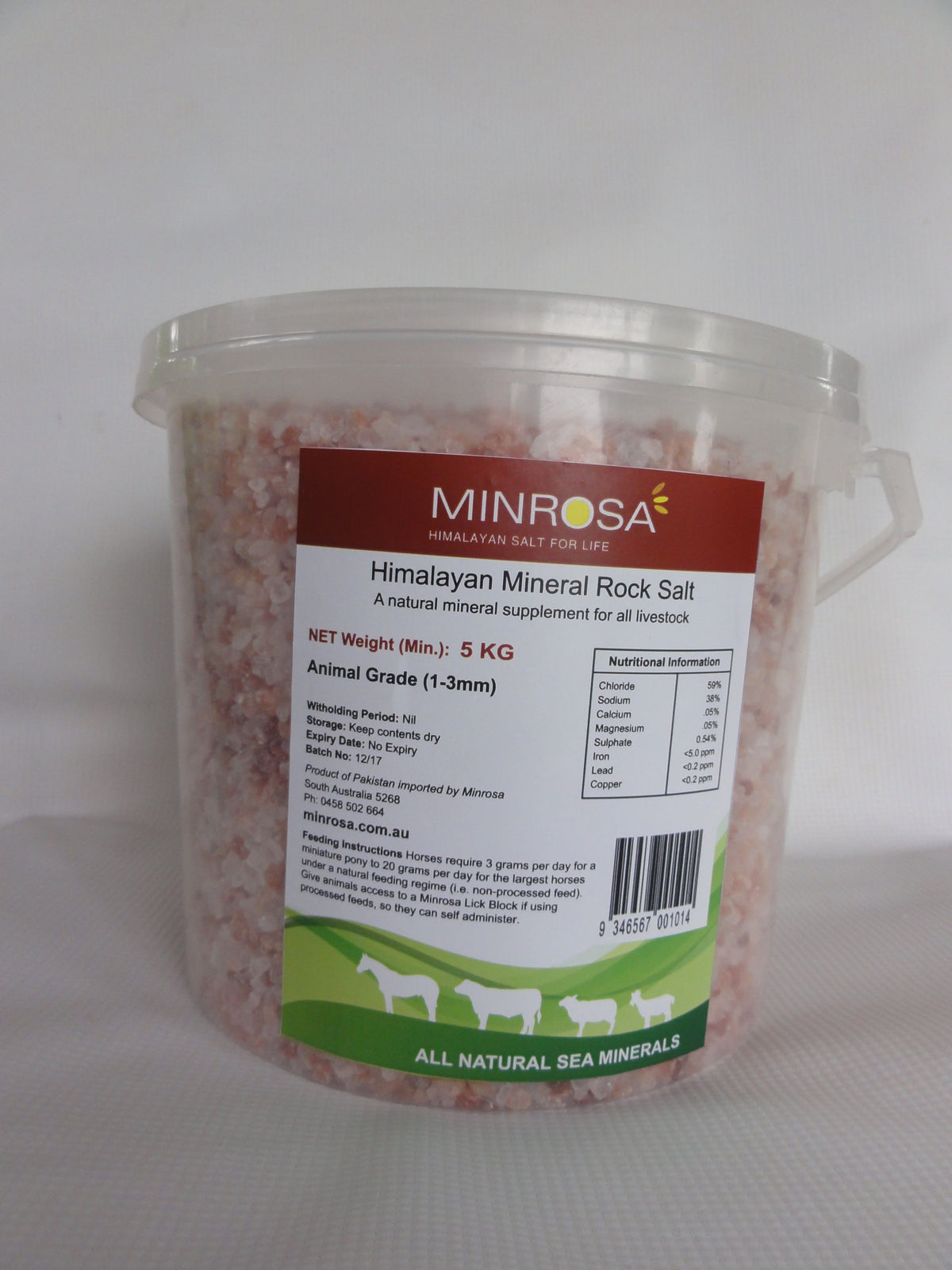 Minrosa Mineral Rock Salt Granules 5kg