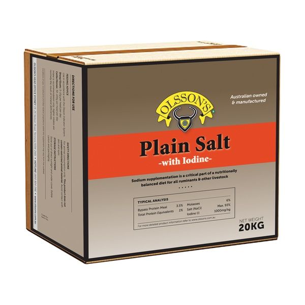 Olssons Plain Salt Block 20kg