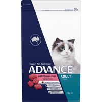 ADVANCE Adult Dry Cat Food Ocean Fish - 4kg | PeekAPaw Pet Supplies