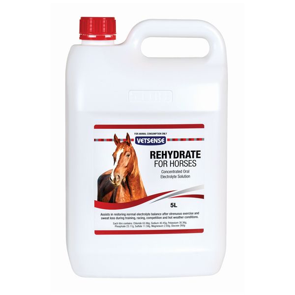 Vetsense Rehydrate Electrolyte for Horses 5L pack