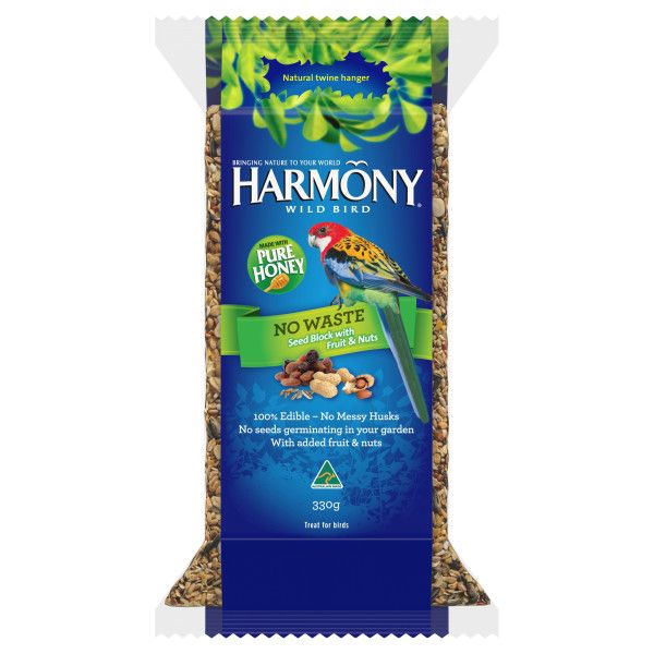 Harmony No Waste Seed Block for birds, 330g