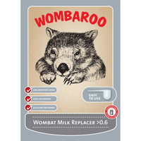 Wombaroo Wombat Milk Replacer >0.6, for wombat joeys over 60% through pouch life