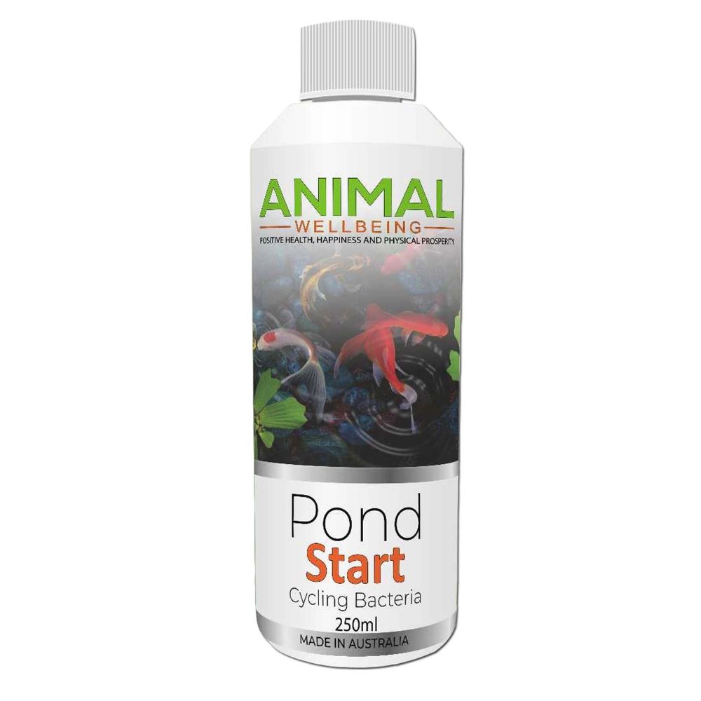 Animal Wellbeing Pond Start Cycling Bacteria 250ml bottle | PeekAPaw Pet Supplies