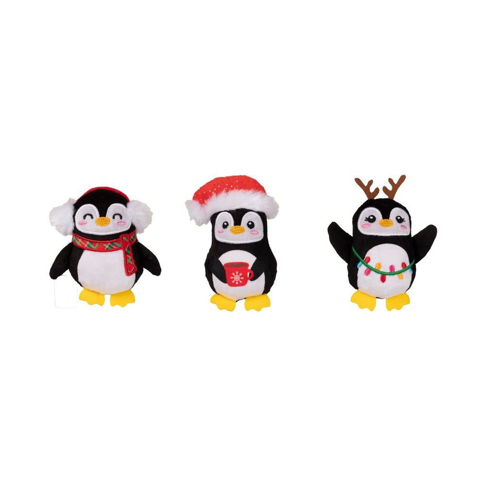 Fringe Studio Christmas Plush Dog Toy Set - Waddle Squad - Default Title | PeekAPaw Pet Supplies