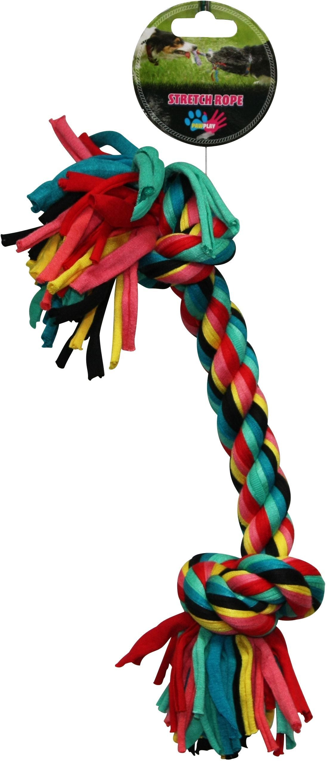 Paw Play rope stretch dog toy 36cm