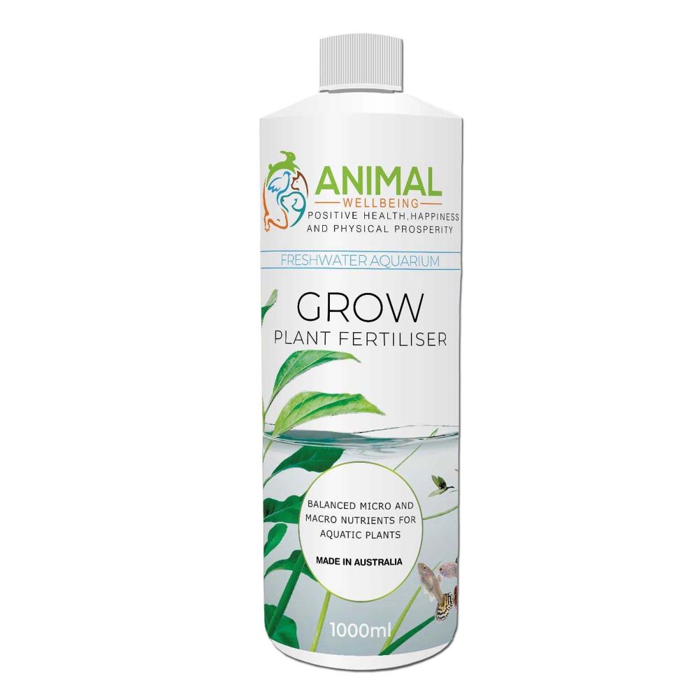Animal Wellbeing Grow Aquarium Plant Fertiliser 1L bottle | PeekAPaw Pet Supplies
