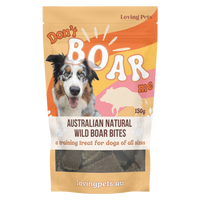 Loving Pets Don't Boar Me Wild Boar Bites - 150g | PeekAPaw Pet Supplies