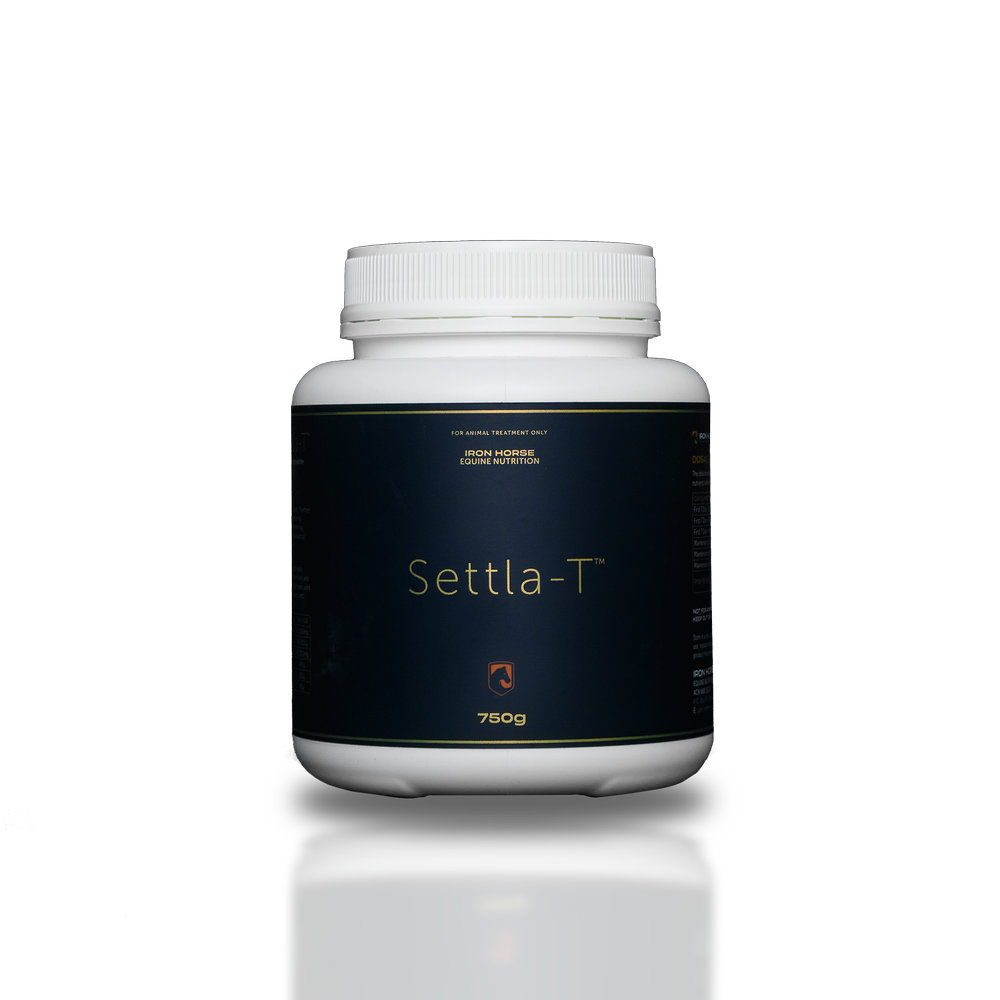 Iron Horse Equine Nutrition Settla-T calming supplement for horses, 750g pouch