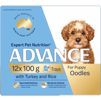 ADVANCE Puppy Oodles Wet Dog Food Turkey 12x100g Trays - 100g x 12 | PeekAPaw Pet Supplies