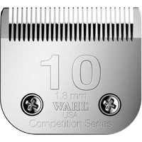 Wahl Competition Series #10 detachable clipper blade, 1.8 mm, close-up of the cutting teeth