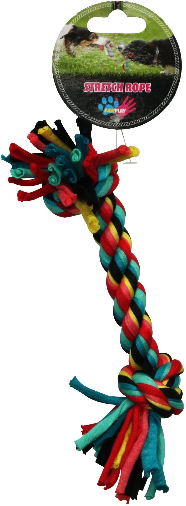Paw Play rope stretch dog toy 21cm