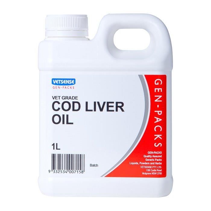 Gen Pack Cod Liver Oil for horses, dogs and poultry