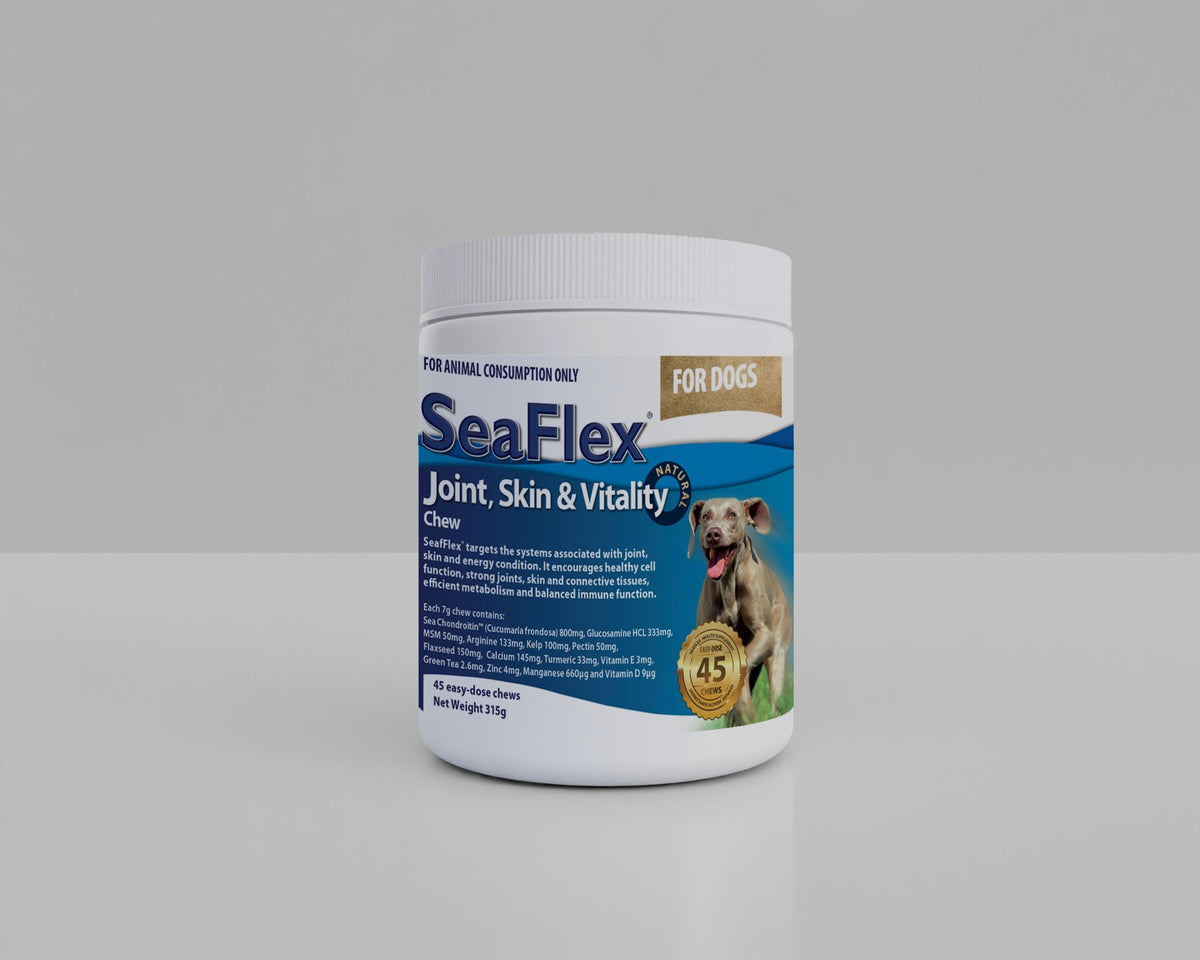 Seaflex Joint Skin & Vitality Chews for Dogs pack front