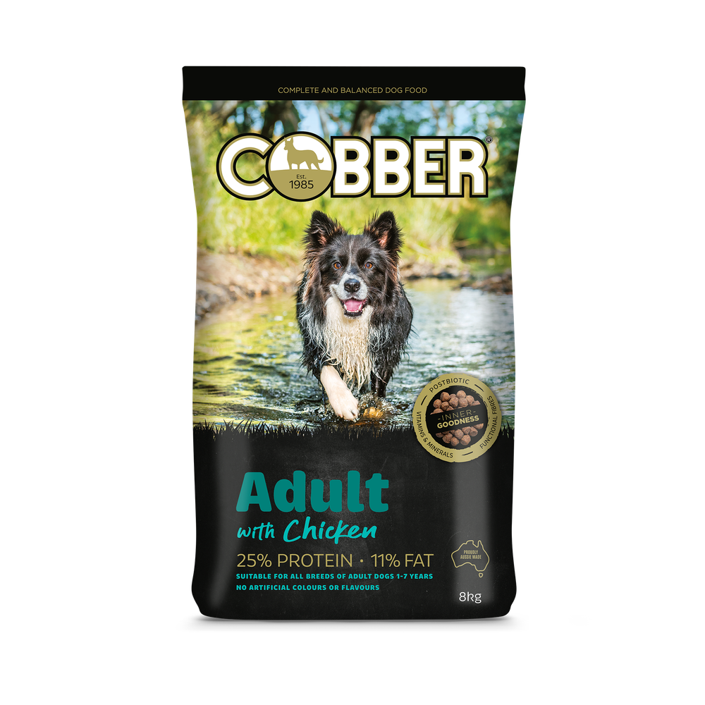 Cobber Adult with Chicken Dry Dog Food - 8kg