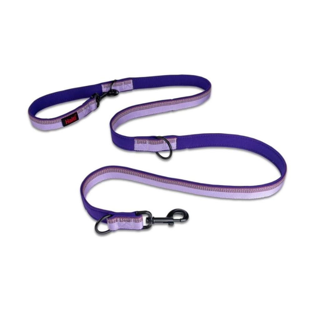 Halti Double Ended Lead - Large Purple | PeekAPaw Pet Supplies