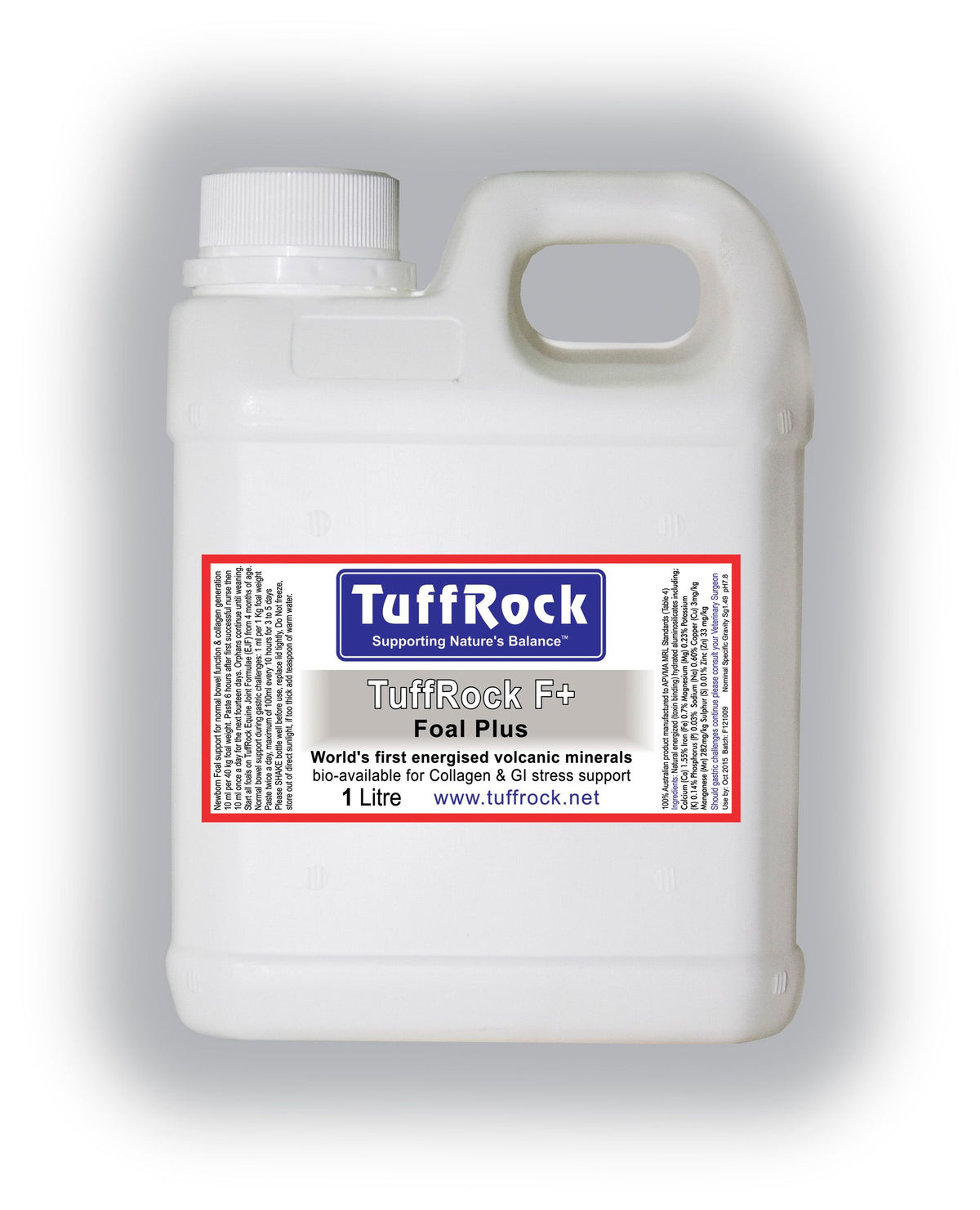 TuffRock Foal Plus liquid supplement for foals, front of pack