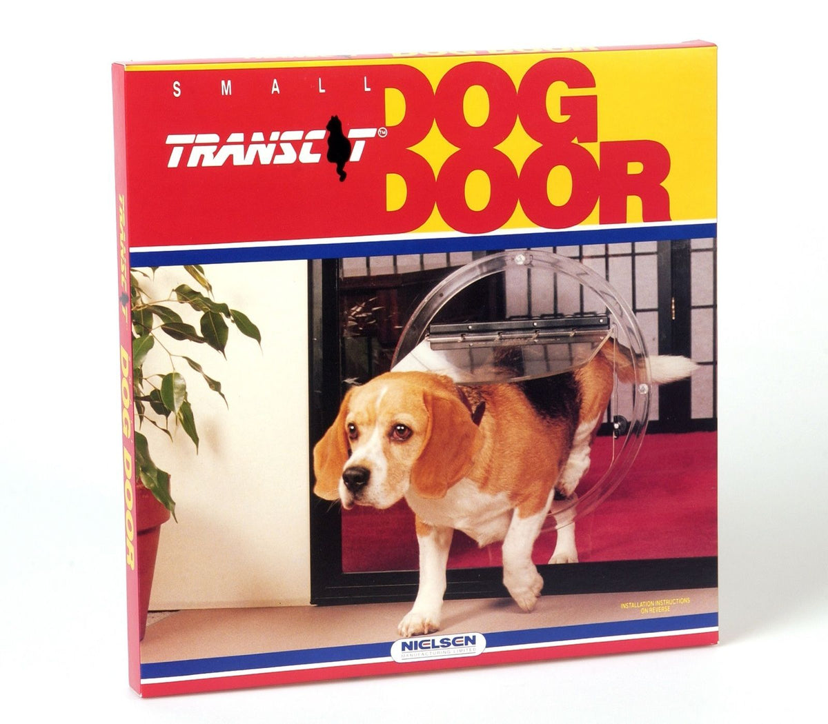 Transcat 4-way locking clear dog door with 285mm flap