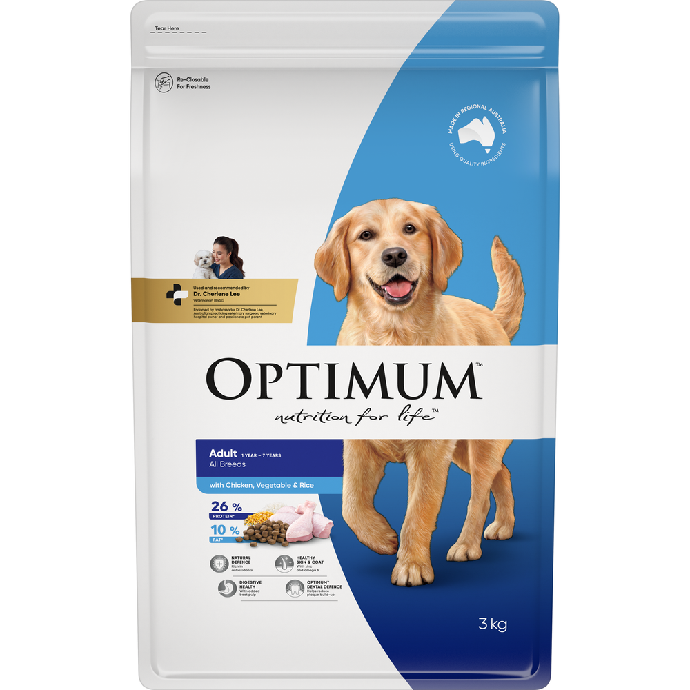 OPTIMUM Adult Chicken, Vegetables & Rice Dry Dog Food