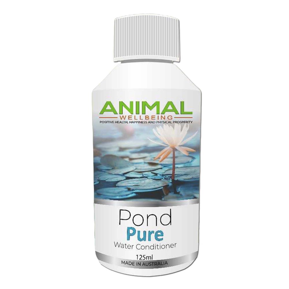 Animal Wellbeing Pond Pure Water Conditioner 125ml bottle | PeekAPaw Pet Supplies
