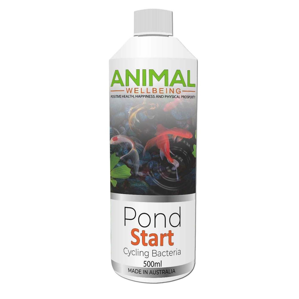 Animal Wellbeing Pond Start Cycling Bacteria 500ml bottle | PeekAPaw Pet Supplies