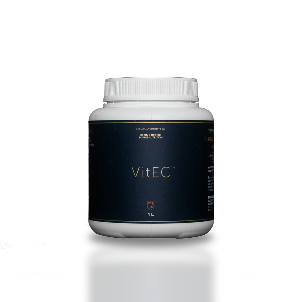 Iron Horse Equine Nutrition VitEC vitamin E and vitamin C supplement for horses, 1 litre bottle